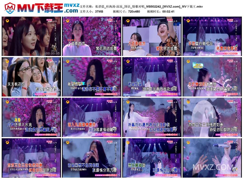 张碧晨_杜海涛-凉凉_国语_情歌对唱_MB502242